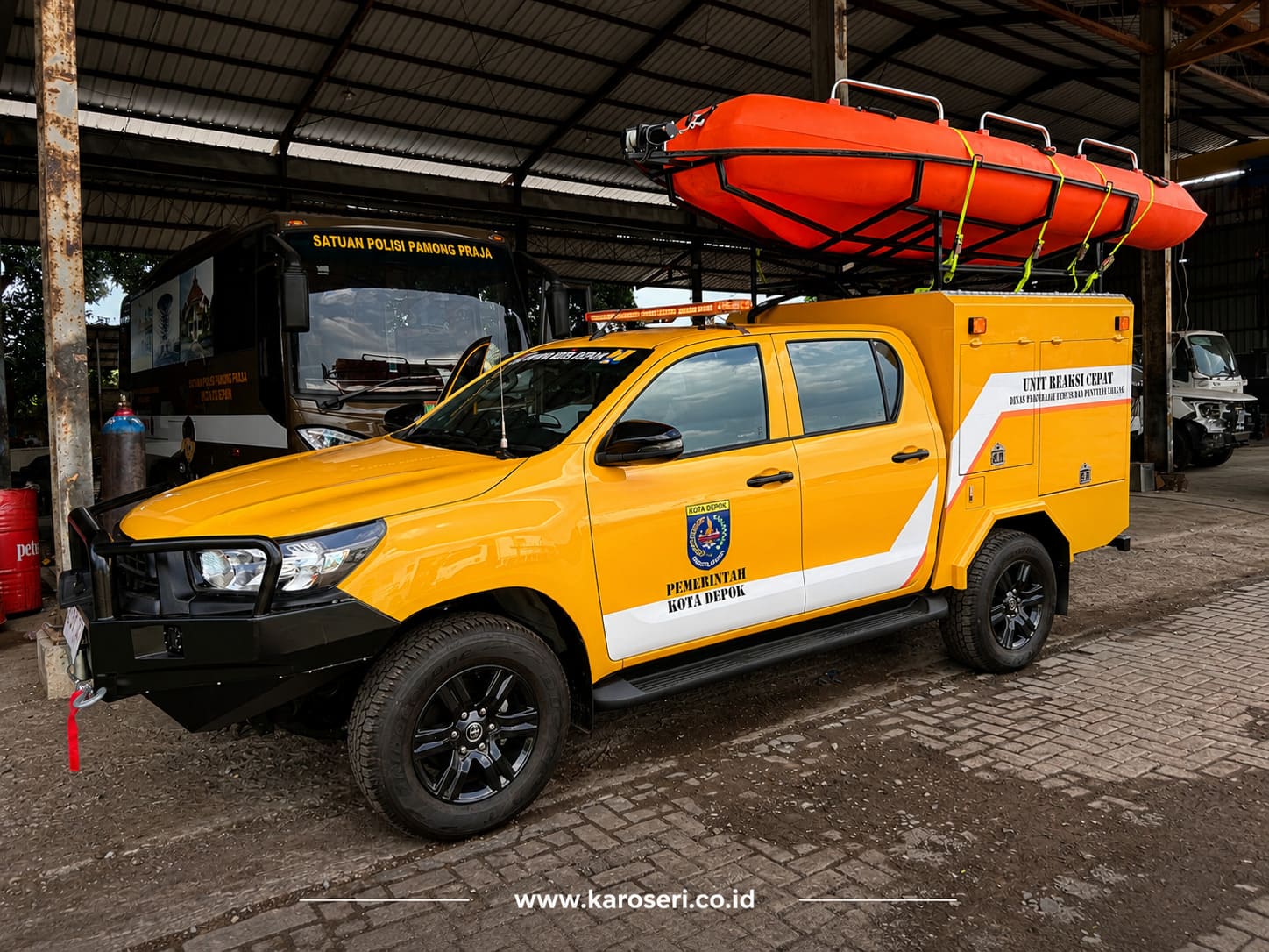 Karoseri Mobil Rescue Perahu Karet Kota Depok