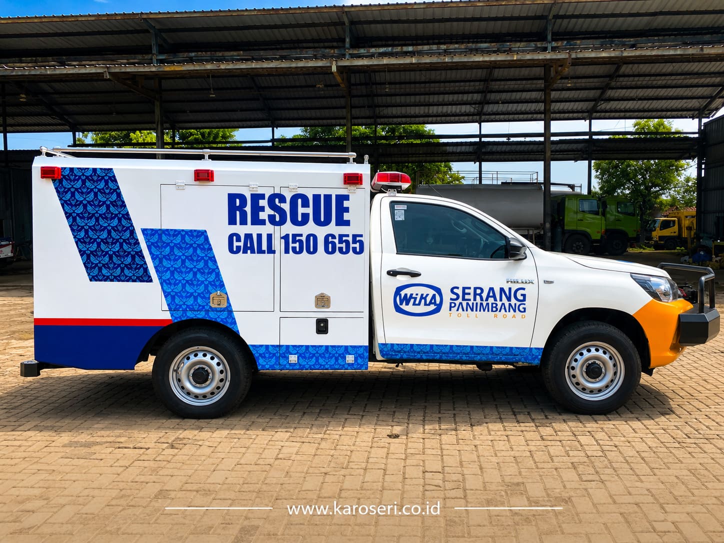 Karoseri Mobil Rescue Serang Panimbang Toll Road